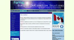Desktop Screenshot of foryouimmigration.com
